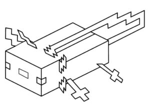 Desenho de Minecraft Desenho Colorir Imprimir 003