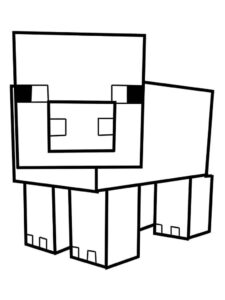 Desenho de Minecraft Desenho Colorir Imprimir 009
