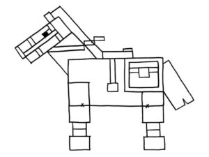 Desenho de Minecraft Desenho Colorir Imprimir 010