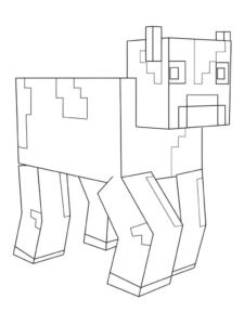 Desenho de Minecraft Desenho Colorir Imprimir 011