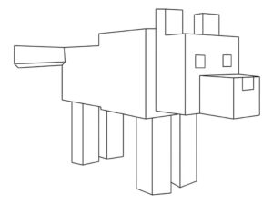 Desenho de Minecraft Desenho Colorir Imprimir 012