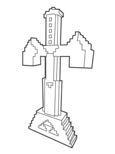 Desenho de Minecraft Desenho Colorir Imprimir 014