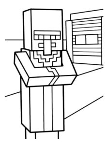 Desenho de Minecraft Desenho Colorir Imprimir 015