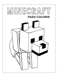Desenho de Minecraft Desenho Colorir Imprimir 019