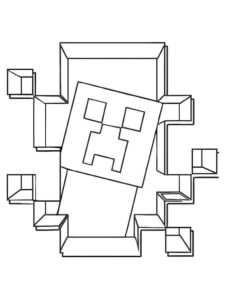 Desenho de Minecraft Desenho Colorir Imprimir 023