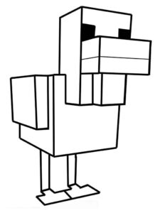 Desenho de Minecraft Desenho Colorir Imprimir 024