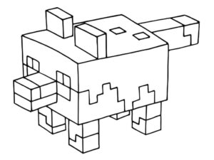Desenho de Minecraft Desenho Colorir Imprimir 026