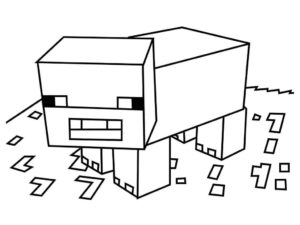 Desenho de Minecraft Desenho Colorir Imprimir 029
