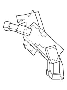 Desenho de Minecraft Desenho Colorir Imprimir 036