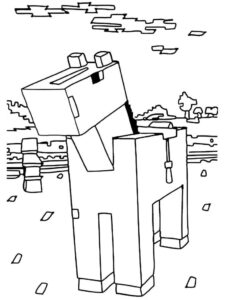 Desenho de Minecraft Desenho Colorir Imprimir 038