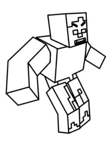 Desenho de Minecraft Desenho Colorir Imprimir 041