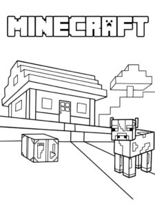 Desenho de Minecraft Desenho Colorir Imprimir 045