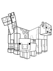 Desenho de Minecraft Desenho Colorir Imprimir 046