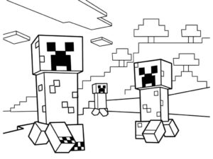 Desenho de Minecraft Desenho Colorir Imprimir 050