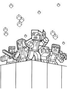 Desenho de Minecraft Desenho Colorir Imprimir 053