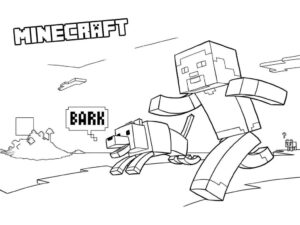 Desenho de Minecraft Desenho Colorir Imprimir 054
