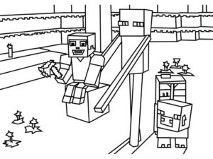 Desenho de Minecraft Desenho Colorir Imprimir 055