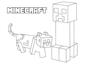 Desenho de Minecraft Desenho Colorir Imprimir 059