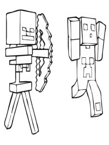 Desenho de Minecraft Desenho Colorir Imprimir 062