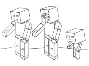 Desenho de Minecraft Desenho Colorir Imprimir 068
