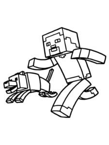 Desenho de Minecraft Desenho Colorir Imprimir 071
