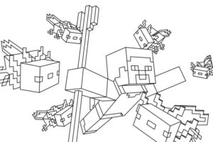 Desenho de Minecraft Desenho Colorir Imprimir 076
