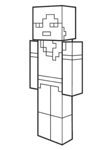 Desenho de Minecraft Desenho Colorir Imprimir 083