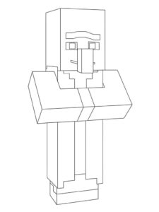 Desenho de Minecraft Desenho Colorir Imprimir 091