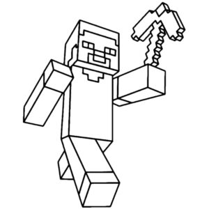 Desenho de Minecraft Desenho Colorir Imprimir 094