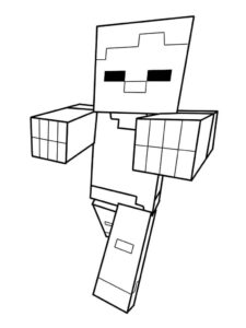 Desenho de Minecraft Desenho Colorir Imprimir 099