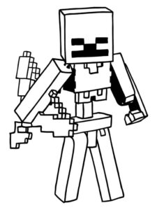 Desenho de Minecraft Desenho Colorir Imprimir 100