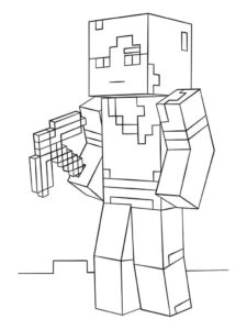 Desenho de Minecraft Desenho Colorir Imprimir 102
