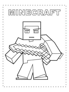 Desenho de Minecraft Desenho Colorir Imprimir 103
