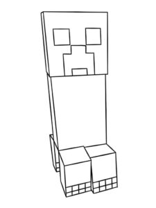 Desenho de Minecraft Desenho Colorir Imprimir 105