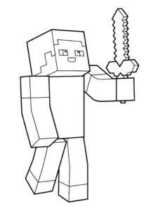 Desenho de Minecraft Desenho Colorir Imprimir 106
