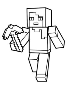 Desenho de Minecraft Desenho Colorir Imprimir 112