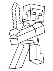 Desenho de Minecraft Desenho Colorir Imprimir 113