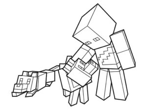 Desenho de Minecraft Desenho Colorir Imprimir 115