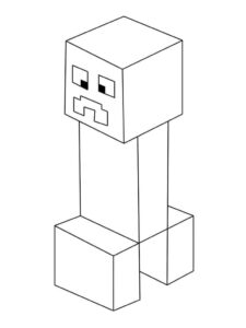 Desenho de Minecraft Desenho Colorir Imprimir 118