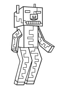 Desenho de Minecraft Desenho Colorir Imprimir 122
