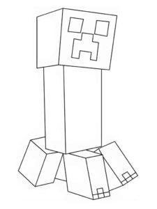 Desenho de Minecraft Desenho Colorir Imprimir 124