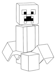 Desenho de Minecraft Desenho Colorir Imprimir 125