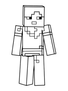 Desenho de Minecraft Desenho Colorir Imprimir 128