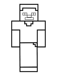 Desenho de Minecraft Desenho Colorir Imprimir 129