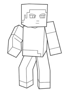 Desenho de Minecraft Desenho Colorir Imprimir 130