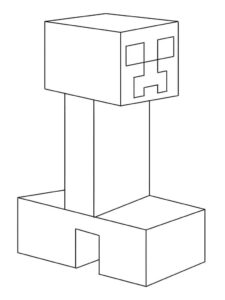 Desenho de Minecraft Desenho Colorir Imprimir 134