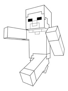 Desenho de Minecraft Desenho Colorir Imprimir 136
