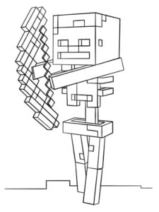 Desenho de Minecraft Desenho Colorir Imprimir 137