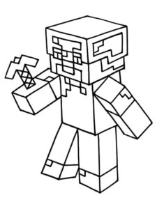 Desenho de Minecraft Desenho Colorir Imprimir 144