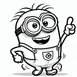 Desenho de Minion Desenho Colorir Imprimir 001